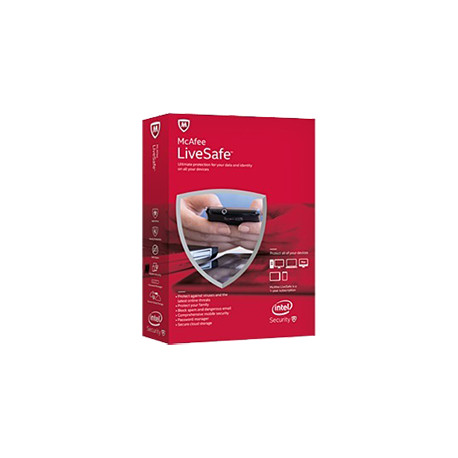 McAfee LiveSafe Unlimited Devices 1 jaar