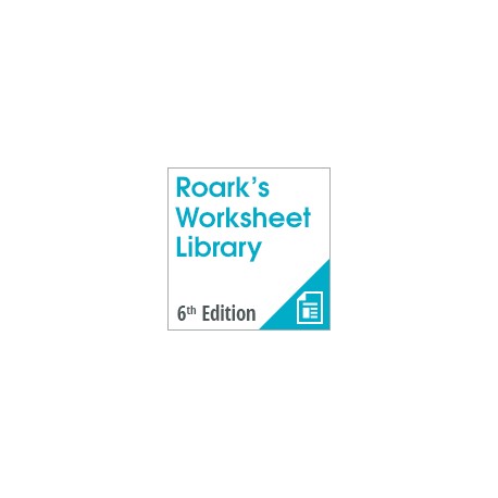 Roark's Worksheet Library - 6th Edition for PTC Mathcad Prime 4.0
