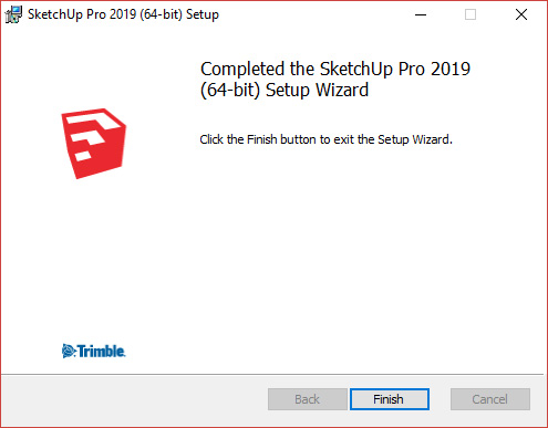 Windows set up wizard finish