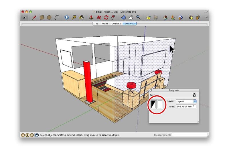 SketchUp werken in kleine ruimten 6